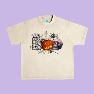 Boo Urban Heavy Tee Designed By Cowhidedigitalart