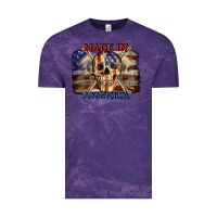 Cloud Purple Made in America 4th of july Vintage Tee - CowGirlArtShop