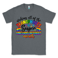 Charcoal Heather wishing all of the transphobes uncomfortable month Classic Tee - Artiststas