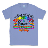 Colony Blue wishing all of the transphobes uncomfortable month Classic Tee - Artiststas