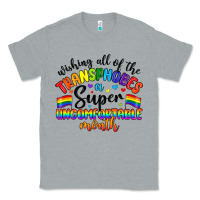 Heather Grey wishing all of the transphobes uncomfortable month Classic Tee - Artiststas