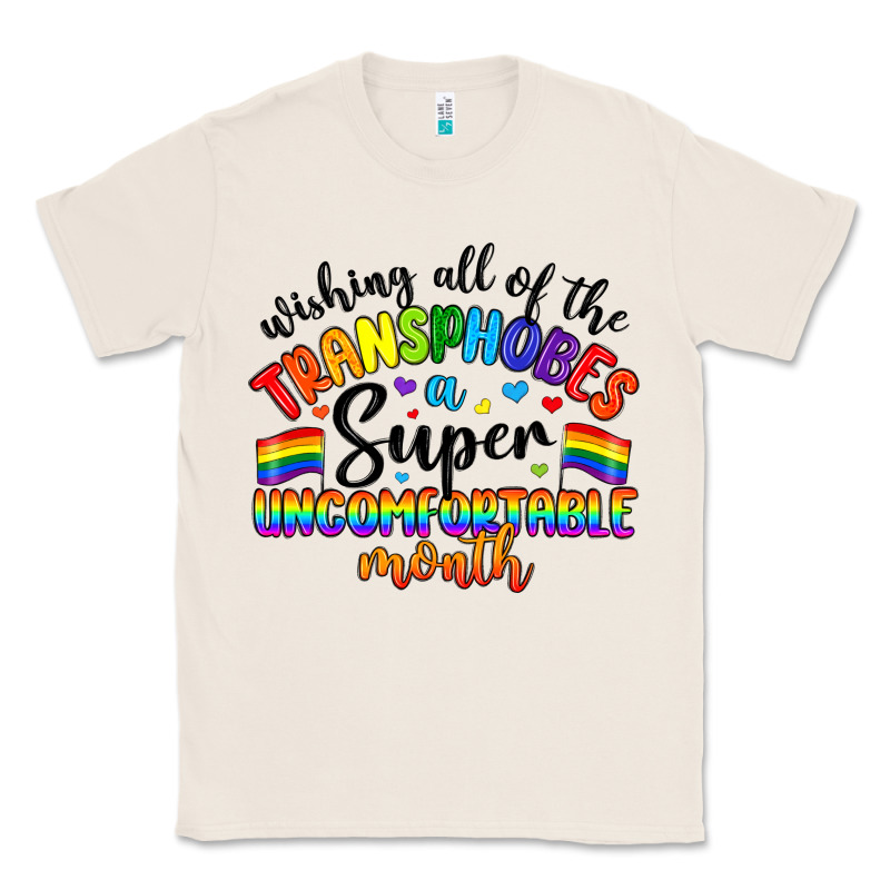 Wishing All Of The Transphobes Uncomfortable Month Classic Tee by Artiststas | Teevron