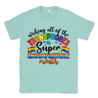 Seafoam wishing all of the transphobes uncomfortable month Classic Tee - Artiststas
