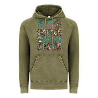 Vintage Olive all i need is a little bit of coffee and o whole lot of jesus Vintage Hoodie - JahusDesignShop