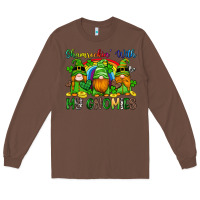 Chestnut shamrockin with my gnomies Long Sleeve Tee - Artiststas