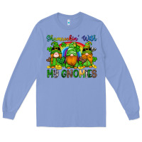 Colony Blue shamrockin with my gnomies Long Sleeve Tee - Artiststas
