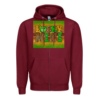 Burgundy st patricks day lucky mini Zipper Hoodie - Artiststas