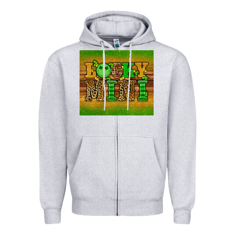 St Patricks Day Lucky Mini Zipper Hoodie by Artiststas | Teevron