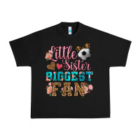 Black little sister biggest fan soccer Urban Heavy Tee - HRA Design Shop