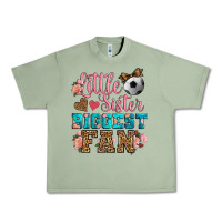 Oil Green little sister biggest fan soccer Urban Heavy Tee - HRA Design Shop