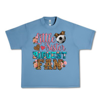 Pebble Blue little sister biggest fan soccer Urban Heavy Tee - HRA Design Shop