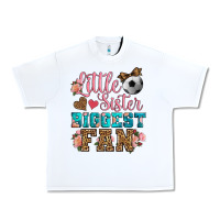White little sister biggest fan soccer Urban Heavy Tee - HRA Design Shop