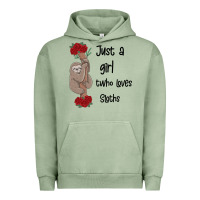 Pigment Oil Green just a girl who loves sloths Urban Hoodie - Bettercallsaul