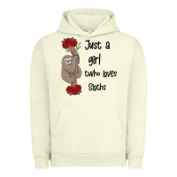Pigment Pistachio just a girl who loves sloths Urban Hoodie - Bettercallsaul