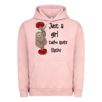 Just A Girl Who Loves Sloths Urban Hoodie | Teevron