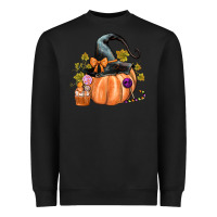 Black Kids Pumpkin with Halloween Heavyweight Sweatshirt - texasbilliewilder