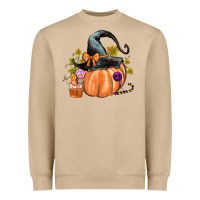 Mushroom Kids Pumpkin with Halloween Heavyweight Sweatshirt - texasbilliewilder