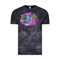 Cloud Black aloha stitch Vintage Tee - AdoDesignShop