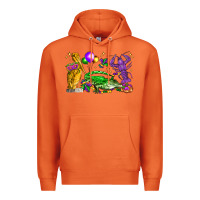 Carrot mardi gras pelican alligator and crawfish Premium Hoodie - LillyAllenDesigns