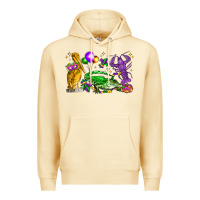 Pina Colada mardi gras pelican alligator and crawfish Premium Hoodie - LillyAllenDesigns