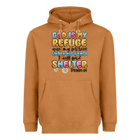 Meerkat god is my refuge and my fortress under his wings Heavyweight Hoodie - MaliasSmallBusiness