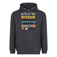Smoke god is my refuge and my fortress under his wings Heavyweight Hoodie - MaliasSmallBusiness