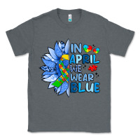 Charcoal Heather in april we wear blue sunflower Classic Tee - Artiststas