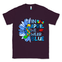 Plum in april we wear blue sunflower Classic Tee - Artiststas