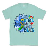Seafoam in april we wear blue sunflower Classic Tee - Artiststas