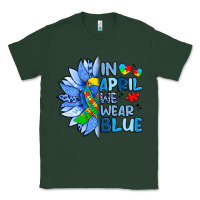 Sports Green in april we wear blue sunflower Classic Tee - Artiststas