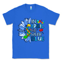 True Royal in april we wear blue sunflower Classic Tee - Artiststas