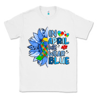 White in april we wear blue sunflower Classic Tee - Artiststas