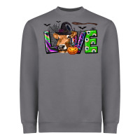 Storm Love Halloween Cow Heavyweight Sweatshirt - texasbilliewilder