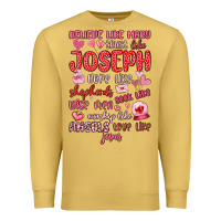 Antique Gold believe like mary trust like joseph valentine s da Premium Sweatshirt - MaliasSmallBusiness