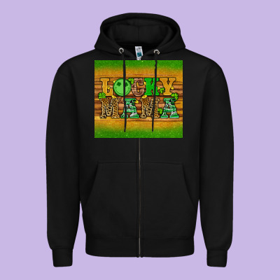 St Patricks Day Lucky Mama Zipper Hoodie Designed By Artiststas