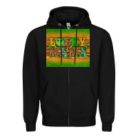 Black st patricks day lucky mama Zipper Hoodie - Artiststas