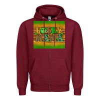 Burgundy st patricks day lucky mama Zipper Hoodie - Artiststas