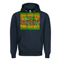 Navy st patricks day lucky mama Zipper Hoodie - Artiststas