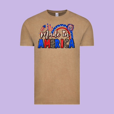 Made In America 4th Of July Vintage Tee Designed By Cowgirlartshop