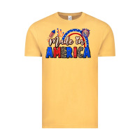 Vintage Mustard Made in America 4th of july Vintage Tee - CowGirlArtShop