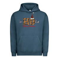 Pigment Midnight Navy Ho Ho Ho Merry Christmas Urban Hoodie - Bettercallsaul