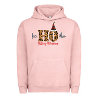Pigment Salmon Ho Ho Ho Merry Christmas Urban Hoodie - Bettercallsaul