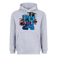 Heather Grey class of 2024 Heavyweight Hoodie - MaliasSmallBusiness