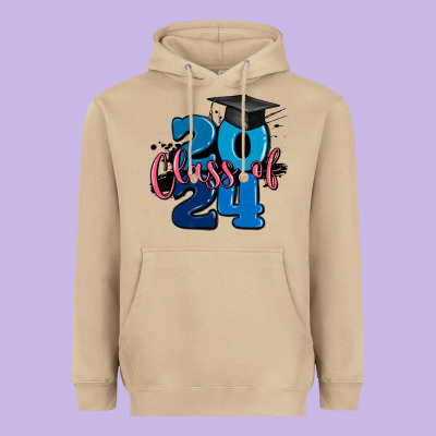 Class Of 2024 Heavyweight Hoodie Designed By Maliassmallbusiness