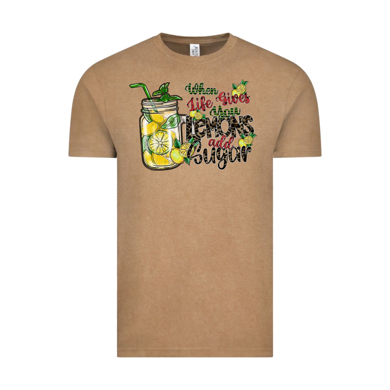 When Life Gives You Lemons Add Sugar Vintage Tee by SublimationCraftShop | Teevron