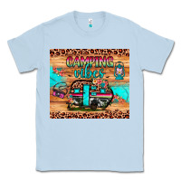 Dusty Blue camping vibes Classic Tee - JahusDesignShop