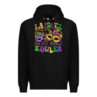 Black laissez les bon temps rouler Premium Hoodie - LillyAllenDesigns
