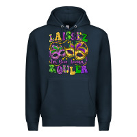 Navy laissez les bon temps rouler Premium Hoodie - LillyAllenDesigns