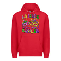 Red laissez les bon temps rouler Premium Hoodie - LillyAllenDesigns
