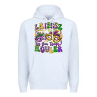 White laissez les bon temps rouler Premium Hoodie - LillyAllenDesigns